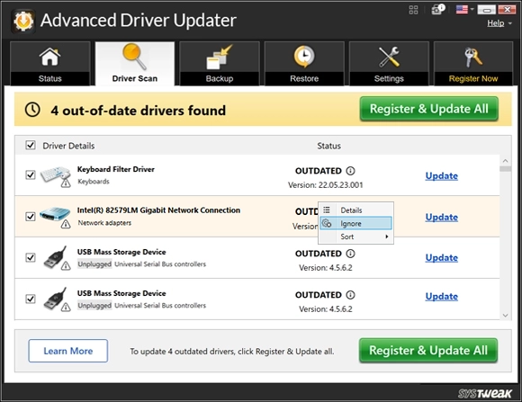 FAQ  Advanced Driver Updater Screen Shot