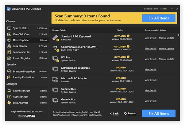 Remove unwanted clutter