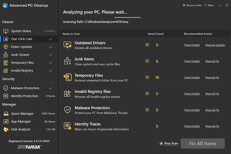 Show the detected errors.