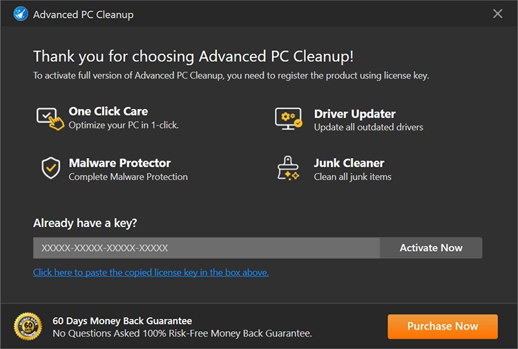 Register Advanced PC Cleanup