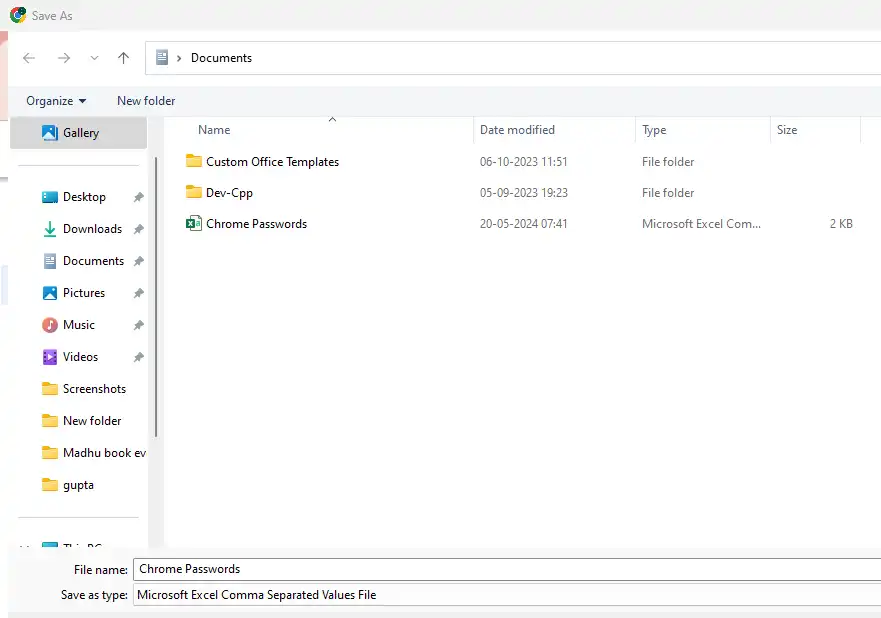 save-chrome-password-in-excel-file
