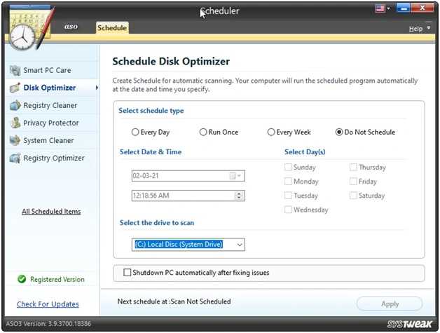 ASO Disk optimiser