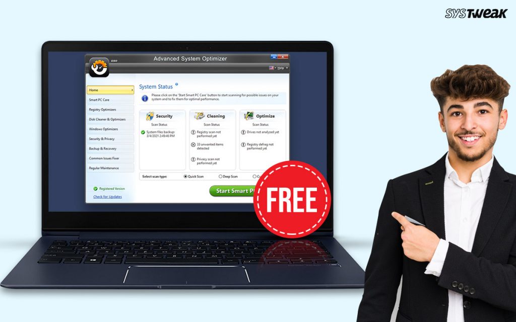 Systweak Makes Advanced System Optimizer Completely Free for Users.