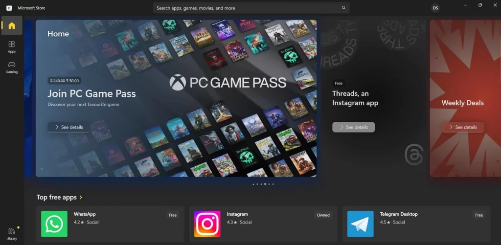 Update Application Via Microsoft Store