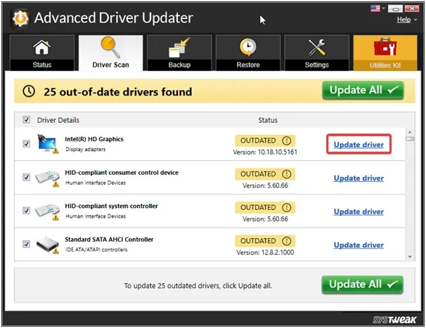 Update driver