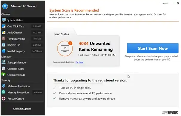 apc-system-scan