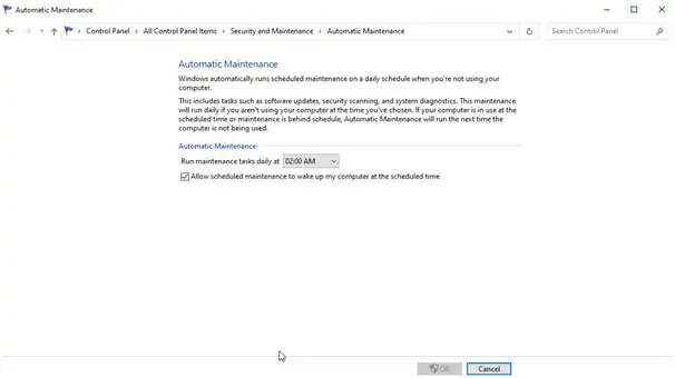 automatic maintenance