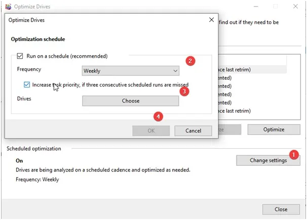optimization schedule