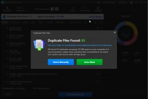 options to select duplicates