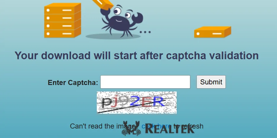 Enter captcha