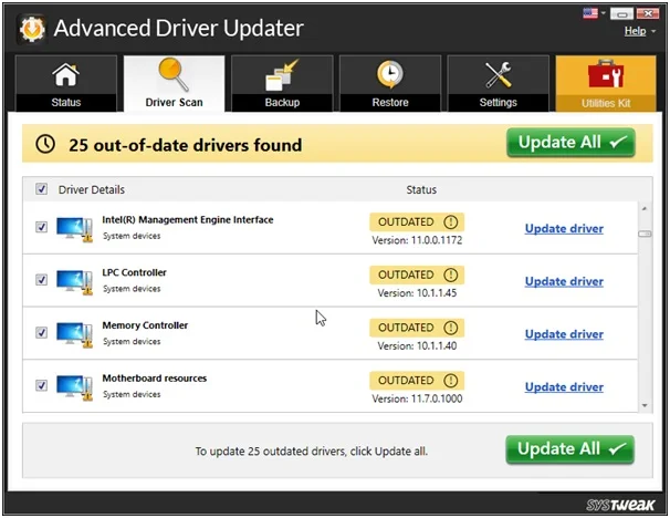 update all outdated drivers