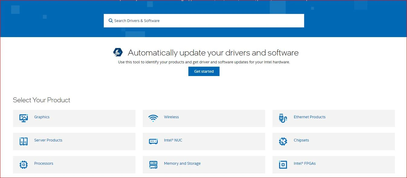 search for driver and software