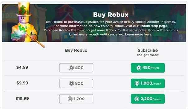 buy robux