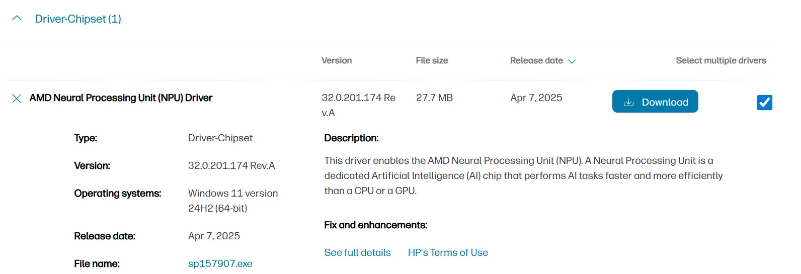 locate chipset driver
