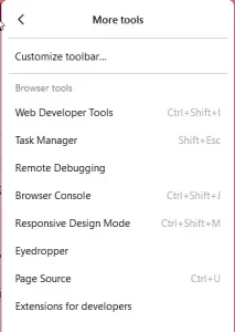 Customize Toolbar