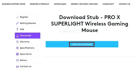 Show All Downloads
