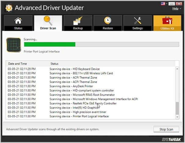 scanning drivers
