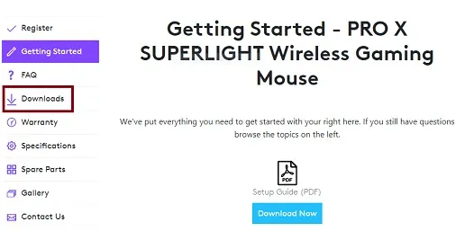 Logitech G Pro software download