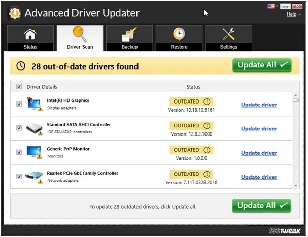 Update driver