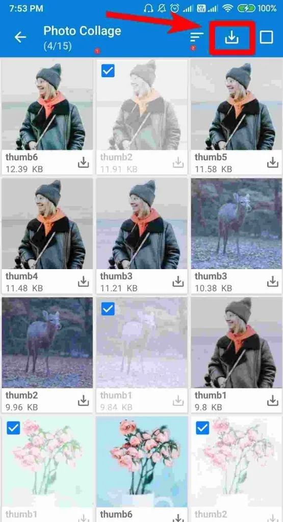 Select the entire folder