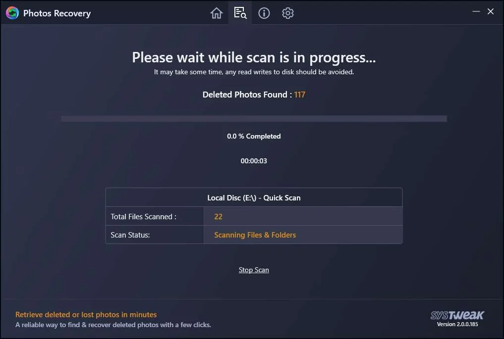 Start scan