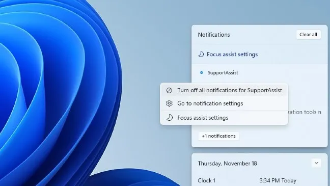 Turn off all notifications