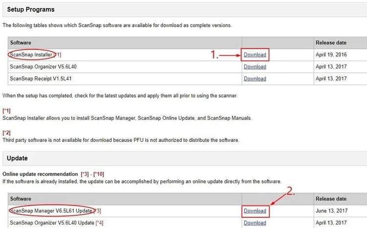 ScanSnap iX500 driver download