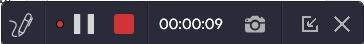 recording bar_Advanced Screen Recorder