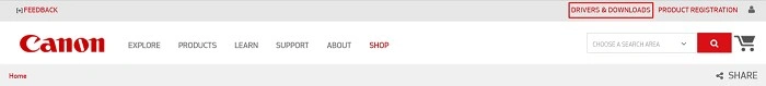 canon website