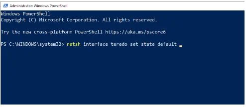 netsh-interface-teredo-set-state-default-command