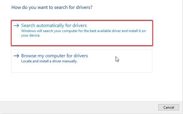 search driver