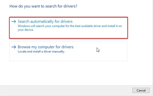 search driver