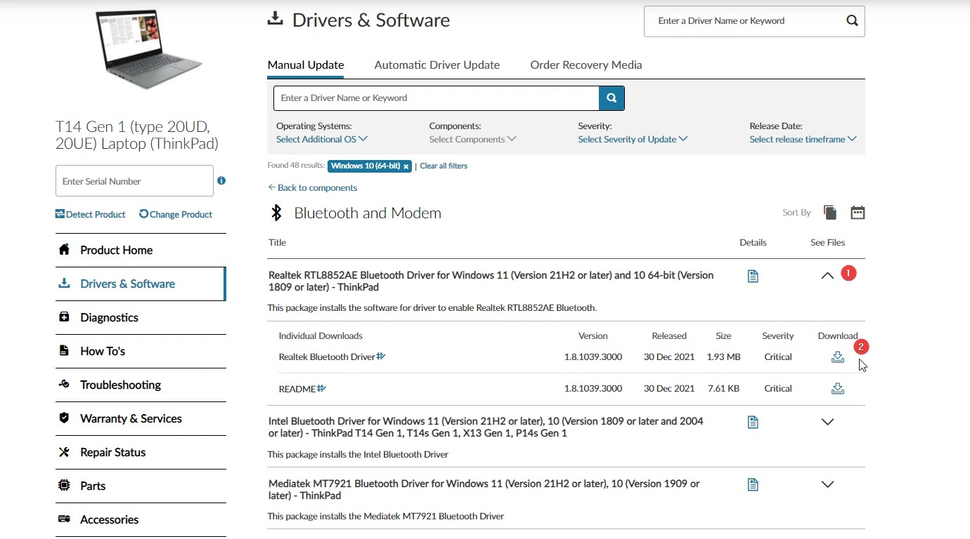 Lenovo-T14-driver-download