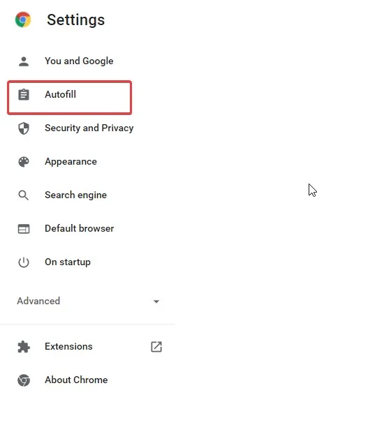 auto fill
