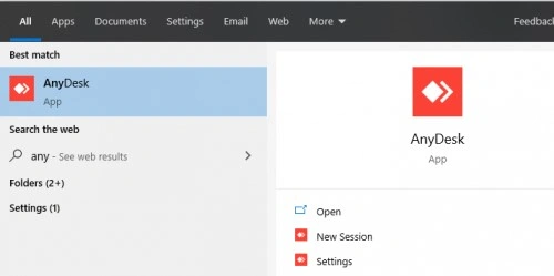 launch anydesk