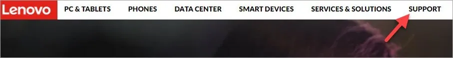Lenovo official website