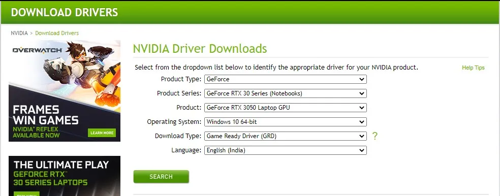 nvidia drives