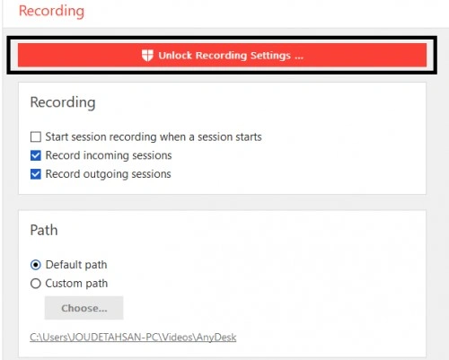 recording-setting