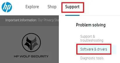 Software & drivers