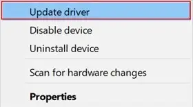 Update driver option
