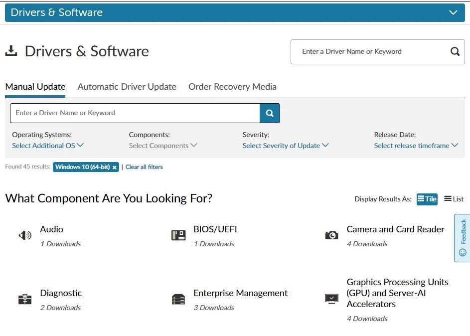 download-driver and software