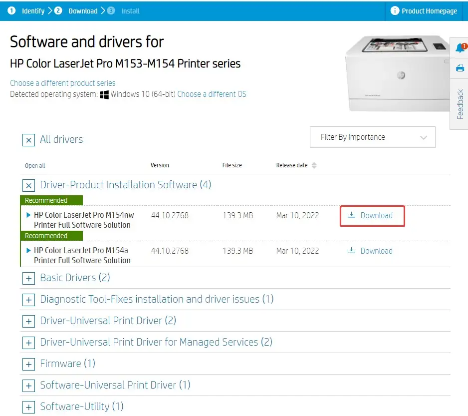 driver installation file