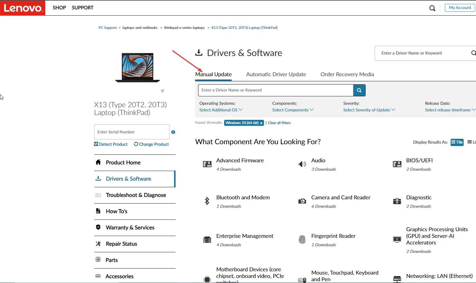 lenovo x13 driver