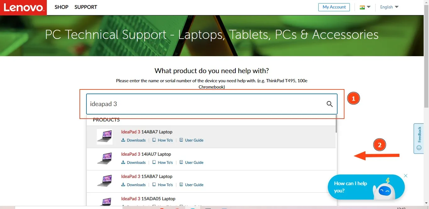 lenovo support