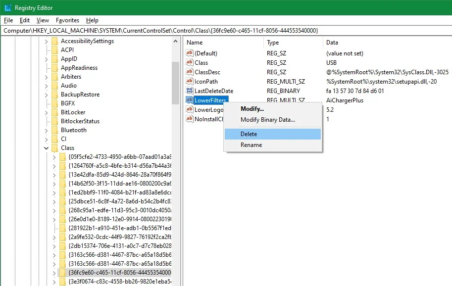 registery editor