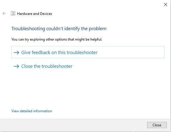 troubleshooter