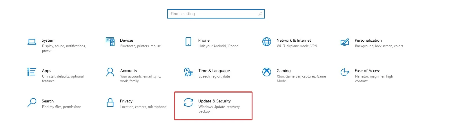 update security