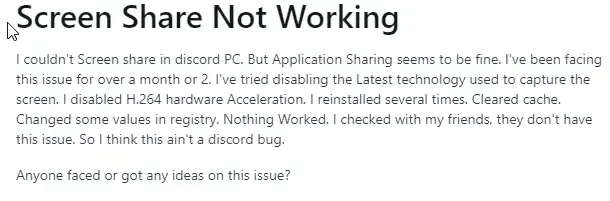 Discord black screen