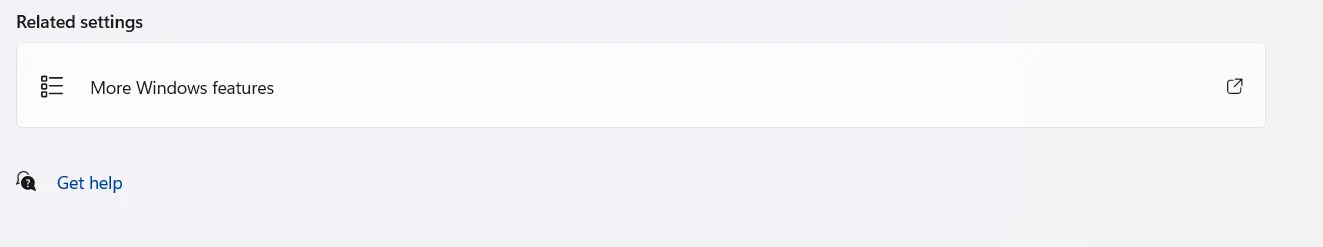 More Windows Features