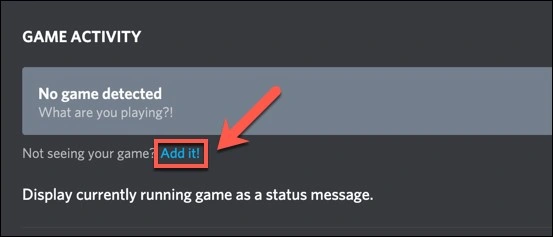 No game detected